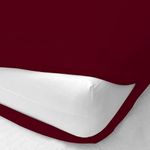 Edenwald Waterproof Mattress Protector King Size 78x72x8 Depth, Maroon, Zipper Encasement Mattress Protector, Edenwald Waterproof Mattress Protector with Zip Chain, Protection Against Kid's Urine