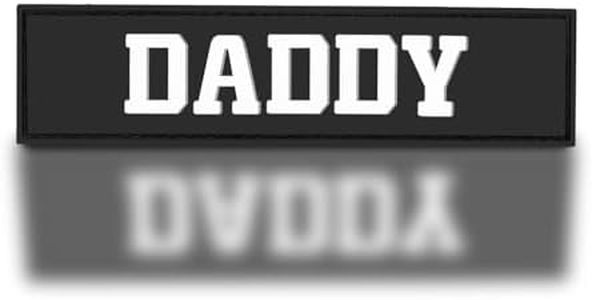 backtime Daddy PVC Morale Patch, Papa Tactical Patch with Hook & Loop Fastener, Funny 3D Rubber Humor Patch for Backpacks, Bag, Jeans, Jacket, Vest, Hat, Helmet