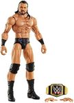 WWE MATTEL ​Top Picks Elite Drew McIntyre 6-inch Action Figure with Deluxe Articulation for Pose and Play, Life-Like Detail, Authentic Ring Gear & Accessory,Multi,GVC02