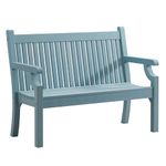 Winawood Maison and Garden Sandwick Polymer Wood Effect Zero Maintenance Recyclable and Fully Weatherproof 2 Seater Bench (121.6 x 60 x 93cm) – Powder Blue