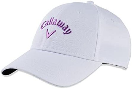 Callaway Golf Women's Liquid Metal Collection Headwear (White/Violet Neon)