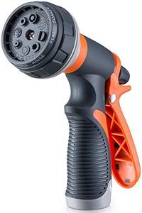 Gsinodrs Garden Hose Nozzle, Heavy Duty Hose Nozzle with 8 Adjustable Watering Patterns, Multifunctional High Pressure Hose Nozzle Sprayer for Home, Watering Lawns and Garden, Car Cleaning
