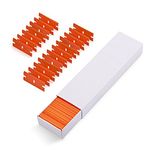 EHDIS Car Sticker Remover Plastic Blade 100 PCS Plastic Razor Blade Scraper for Removing Label Glue Residue on Soft Surface No Scratched-Orange