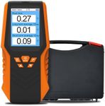 Digital Radon Detector, High-Accuracy Radon Tester with LCD Display, Short & Long Term Radon Monitoring, Real-time Monitoring, Bq/m3 & pCi/L Selectable for Home, Office, Underground Garage, Cellar