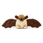 Zappi Co 100% Recycled Plush Bat Plush Toy (13-15cm) Stuffed Soft Cuddly animals Collection For New Born Child Tiktok featured