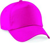 Integriti Plain Baseball Cap 10+ Colours Mens Ladies Hat Summer Adjustable Fuchsia Pink