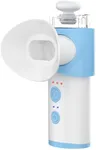 Eye Steamer for Dry Eye - Vowleike Portable Heated USB Nano Eye Mist Sprayer with Warm Compress for Dry Eyes & Stye Relief, Rechargeable Eye Drops Steamer for Home, Office & Travel, Light Blue