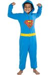 INTIMO DC Comics Justice League Superhero Matching Family Pajamas Union Suit (Boys, Superman, L/XL)