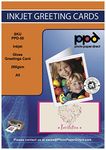 PPD 30 Inkjet Printable Greeting Cards A5 Pre-Scored To A6 Heavyweight 260gsm Gloss PPD-50-30