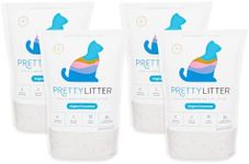 PrettyLitter Health Monitoring Cat Litter (Unscented, Non Clumping) | Lightweight & Low Tracking, Color Changing Silica Gel Crystals, Advanced Odor Control — 6 Lbs, Pack of 4 (Four Month Supply)
