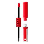 NYX Professional Makeup Lip Gloss, High Pigment, Long Lasting Lip Shine, No Transfer, Shine Loud, 17 Rebel In Red
