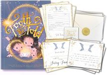 Tooth Fairy Book for Boys and Girls | Lost Tooth Books for Kids | Perfect First Tooth Fairy Gift Includes Tooth Book & Tooth Fairy Kit W/Tooth Receipts, Tooth Fairy Letters & More | 8.5x11 Softcover