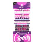 GOODY Ouchless Forever Elastics, Hair Accessories for Men, Women, Boys and Girls to Style with Ease & Keep Your Hair Secured, Pain Free for Fine to Medium Hair Types, Assorted, 10 Count
