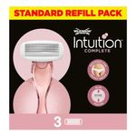 WILKINSON SWORD - Intuition Complete For Women | Skin Protect Gel with Smooth Glide | Pack of 3 Razor Blade Refills