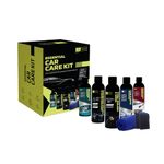 N Treck 7-IN-1 Essential Car Care Kit | Includes Car Dashboard Polish, Car Shampoo, Tyre Polish, Windshield Washer, Scratch Remover & Cloth & 2 Applicator | Car Washing Kit