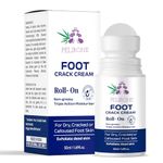 PELIRONE 20% Urea Foot Cream Roll On 50ml | For Dry & Cracked Heels | With 2% Lactic Acid, Olive Oil & Vitamin E | Helps Repair and Moisturise Cracked Heels