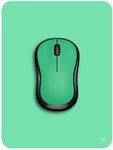 Small Mouse Pad 15 x 20 cm, Audimi Mini Mouse Pad Thick for Laptop Wireless Mouse Home Office Travel, Portable & Washable (Green)