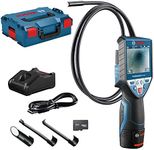 Bosch Professional 12V System Inspection Camera GIC 120 C (12V Battery + Charger, Cable Length: 120 cm, Display: 3.5’’, in L-Boxx)