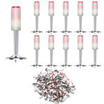 Hcunbsu 100PCS Round Nails for Nail Guns, 7.3 mm Rivets for Nail Gun, Ceiling Nail, Steel Nails, Compressed Air Nail Gun Accessories, for Ceiling Cable Concrete Fixing Installation (25 mm)