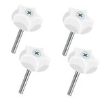 Karjiaja 4 PCS Headboard Bolts M8 Headboard Fixings Headboard Screws and Washers Strong Hold Bed Headboard Bolts Fittings for Divan Bed