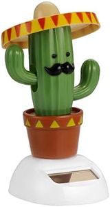 Cactus Solar Powered Shaking Head Dancing Car Ornament Dashboard Decoration Toy Gift - Cactus