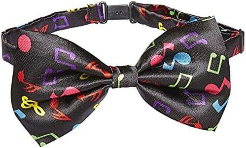 Widmann 05736 ? N?ud Papillon Noir avec note de musique Multicolore, en taille unique