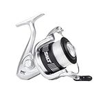 Shakespeare SALT Pre-Spooled Spinning Reel, Fishing Reel, Spinning Reels, Surfcasting Fishing, Pre-Spooled with Line - Mackerel, Bass, Pollack, Whiting, Cod, Unisex, Blue, 8000