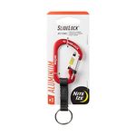 Nite Ize SlideLock Key Ring, Red