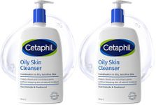 Cetaphil Oily Skin Cleanser, 236ml, Face Wash, For Combination to Oily Sensitive Skin, With Niacinamide (Pack of 2)