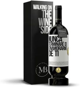 «Nunca terminaré de enamorarme de ti» Mensaje en una Botella. Vino Tinto Premium Reserva 12 Meses MBS Martín Berasategui System + Gift Box. Etiqueta Blanca PERSONALIZABLE
