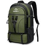 SEMSTY Hiking Backpack, 40L+10L Expandable Travel Backpack Flight Approved, Camping, Travel Backpack For Men and Women