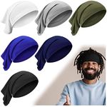 SATINIOR 6 Pcs Spandex Dreadlock Cap Dreadlock Tube Unisex Men Women Dreadlocks Bands Elastic Long Hair Dreads Head Wraps Dreads Cap Locks Headbands for Dreads Accessories, 6 Colors (Classic Color)