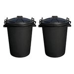 Outdoor Trash Can With Locking Lid