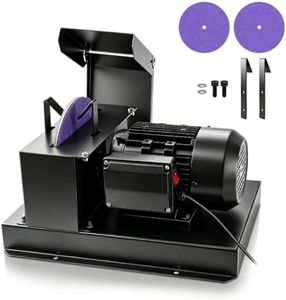 Merry Loop Lawn Mower Blade Sharpener, 1HP 750W Lawnmower Blade Grinder with 9-inch Ceramic Grinding Wheel, Powerful Bench Mower Sharpening Machine for High/Low Lift Blades, Gator Blades, Flat Blades
