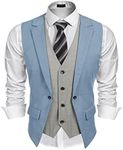 COOFANDY Mens Formal Fashion Vest L