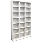 Pigeon Hole - 588 CD / 378 DVD Blu-ray Media Storage Unit - White