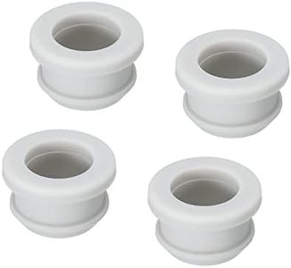 MECCANIXITY 4Pcs Snap Rubber Grommet Hole Plug Mount Dia 18mm ID 14mm H 14mm Seal Anti-Scratch for Electrical Box Cable Pipe Grey