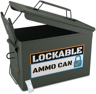 Solid Tactical Metal Ammo Can - New Military & Army Ammo Storage Container - M2A1 Ammunition Boxes - Use our Ammo Case as a Metal Storage Box or an Ammo Crate Utility Box