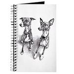 CafePress Whippet Friends Journal Spiral Bound Journal Notebook, Personal Diary, Lined