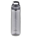 Contigo Cortland Autoseal Water Bottle, Large BPA Free Drinking Bottle, Leakproof Gym Bottle, Ideal for Sports, Bike, Running, Hiking, 720 ml, Smoke Gray