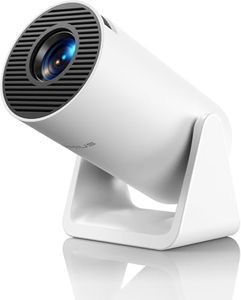 Mini Projector【Electric Focus & Auto Keystone】Projector 4K 1080P Support,22000 Lumen Portable Projector with WiFi6 and Bluetooth, 270° Rotatable Stand 50% Zoom Home/Outdoor Movie Projectors for iPhone