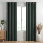 HOMEMONDE 100% Complete Blackout Curtains - 7 Feet Room Darkening Curtain for Door - Noise Reduced and Thermal Insulation Curtains, Set of 4, (Ash Mist - 84 Inches) | Solid