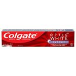 Colgate Optic White Advanced Teeth Whitening Toothpaste, Sparkling White – 133 mL