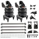 Universal Weld-On Triangulated 4 Link Suspension Kit with 2500 Air Spring Bags and Air Ride Suspension Rear Mounts Lift Kit