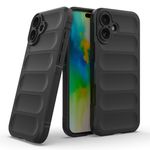 Zapcase Back Case Cover for iPhone 16 Plus | Compatible for iPhone 16 Plus Back Case Cover | Liquid Silicon Magic Case for iPhone 16 Plus with Camera Protection|Black