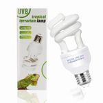 Caldarax UVA UVB Bulb 10.0 Tortoise Reptile Light, E27 13W Compact UVB Light Bulb for Desert Reptiles Lizard Turtle Snake Chameleon Bearded Dragon