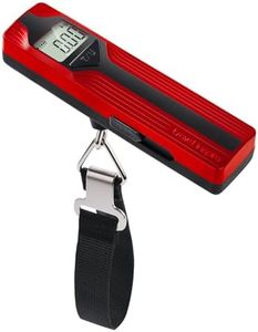 travel inspira Luggage Scale Battery-Free, Travel Essentials, Portable Handheld Digital Suitcase Weight Scale for for Travel Accessories, 110lbs/50kg (Red)