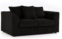 New Luxor Black 2 Seater Soft Jumbo