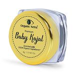 Organic Netra Baby Kajal for New Born, Water Resistant, Smudgeproof, Longlasting For Normal Skin Type Enriched With Natural & Organic Ingredients With No Harmful Chemicals, Matte Finish, 4g