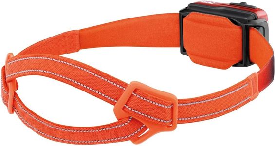 PETZL Swift RL Headlamp – Orange, Rechargeable LED Light
